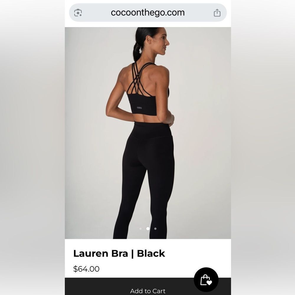 NWT COCO on the go Lauren Sports Bra XS - Picture 2 of 5